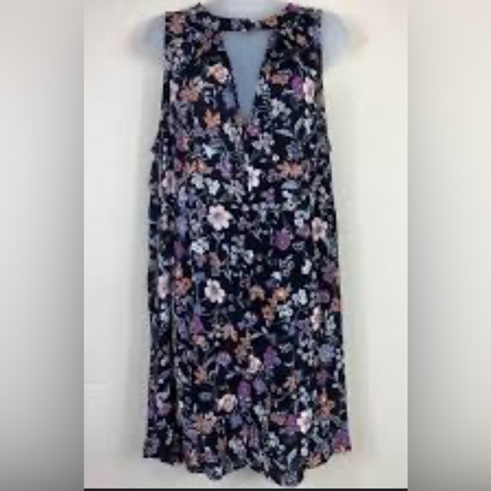 Black floral dress